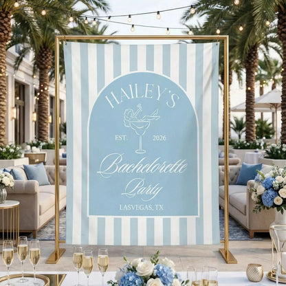 Bachelorette Party Backdrop Personalized Custom Name Bachelorette Banner Bridal Party Photo Backdrop, bridal shower decor
