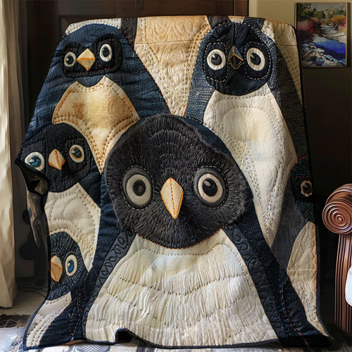 Arctic Penguin Quilt Blanket