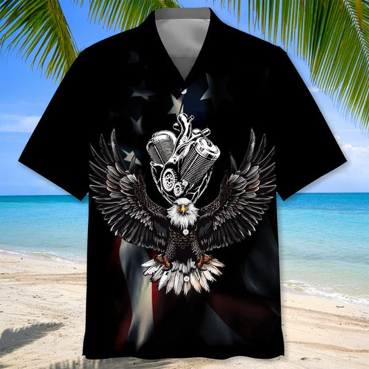 As an Old Biker I Say God Bless America Hawaiian Shirt