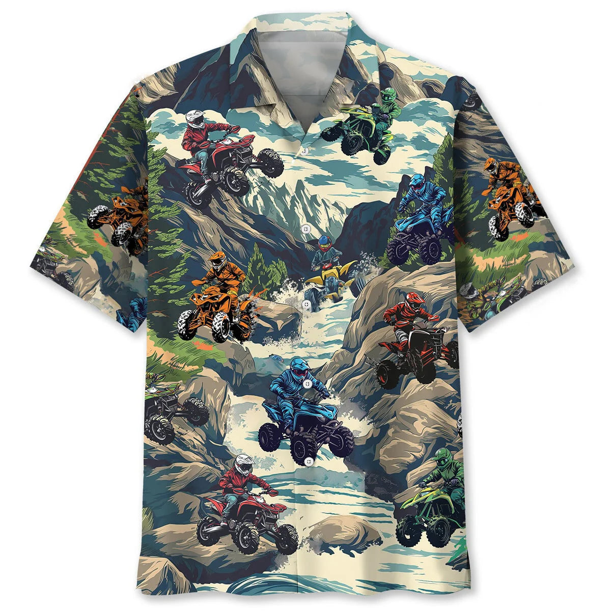 Atv Motocross Rocky Mountain Hawaiian Shirt