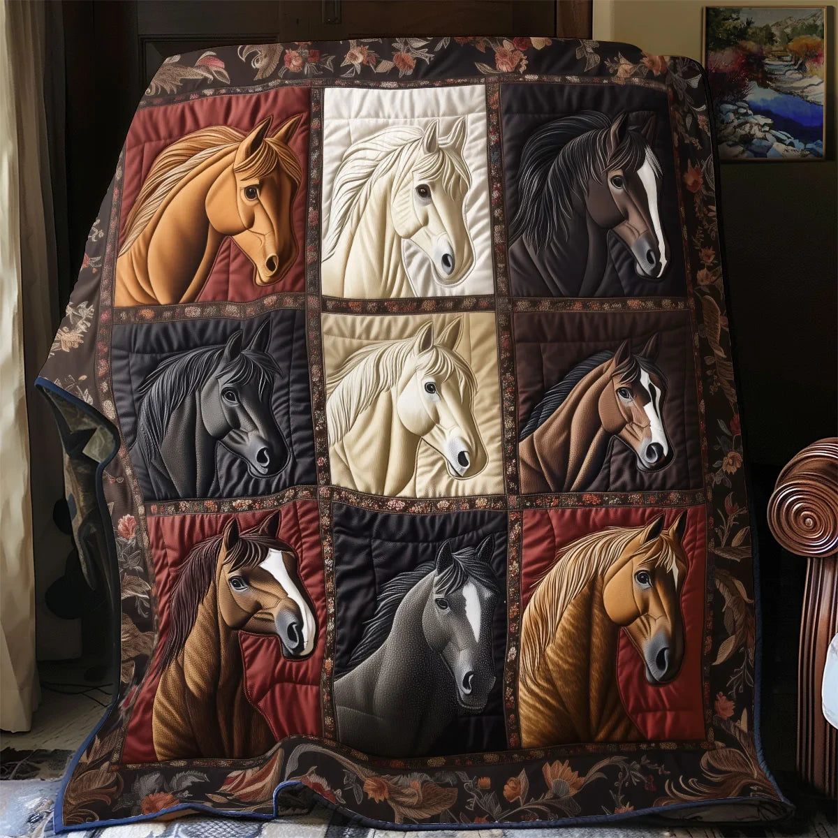 Autumn Gallop Quilt Blanket