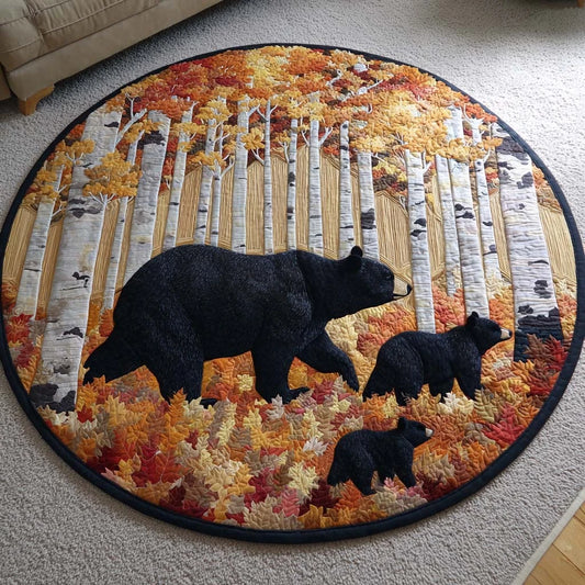 Autumn Stroll Quilted Round Mat