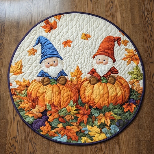 Autumn Treasures Quilted Round Mat