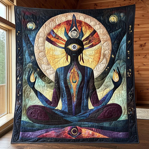 Awakening Flame Quilt Blanket