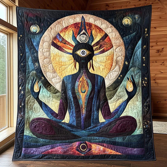 Awakening Flame Quilt Blanket