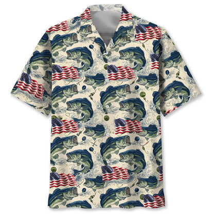 Awesome Bass Fishing Hawaiian Shirt