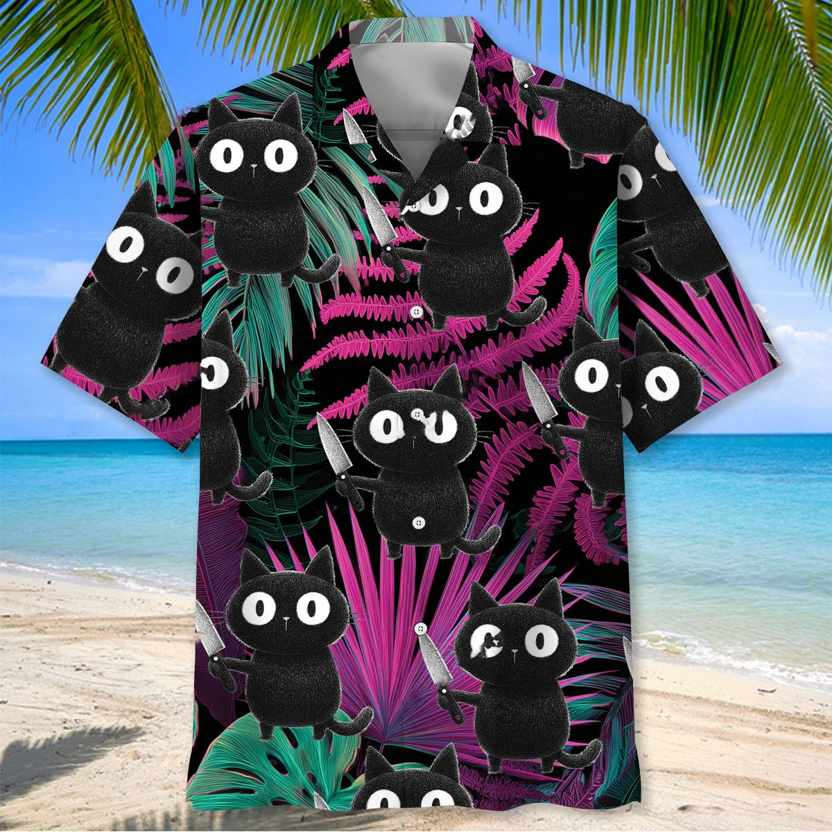 Awesome Cat Hawaiian Shirt