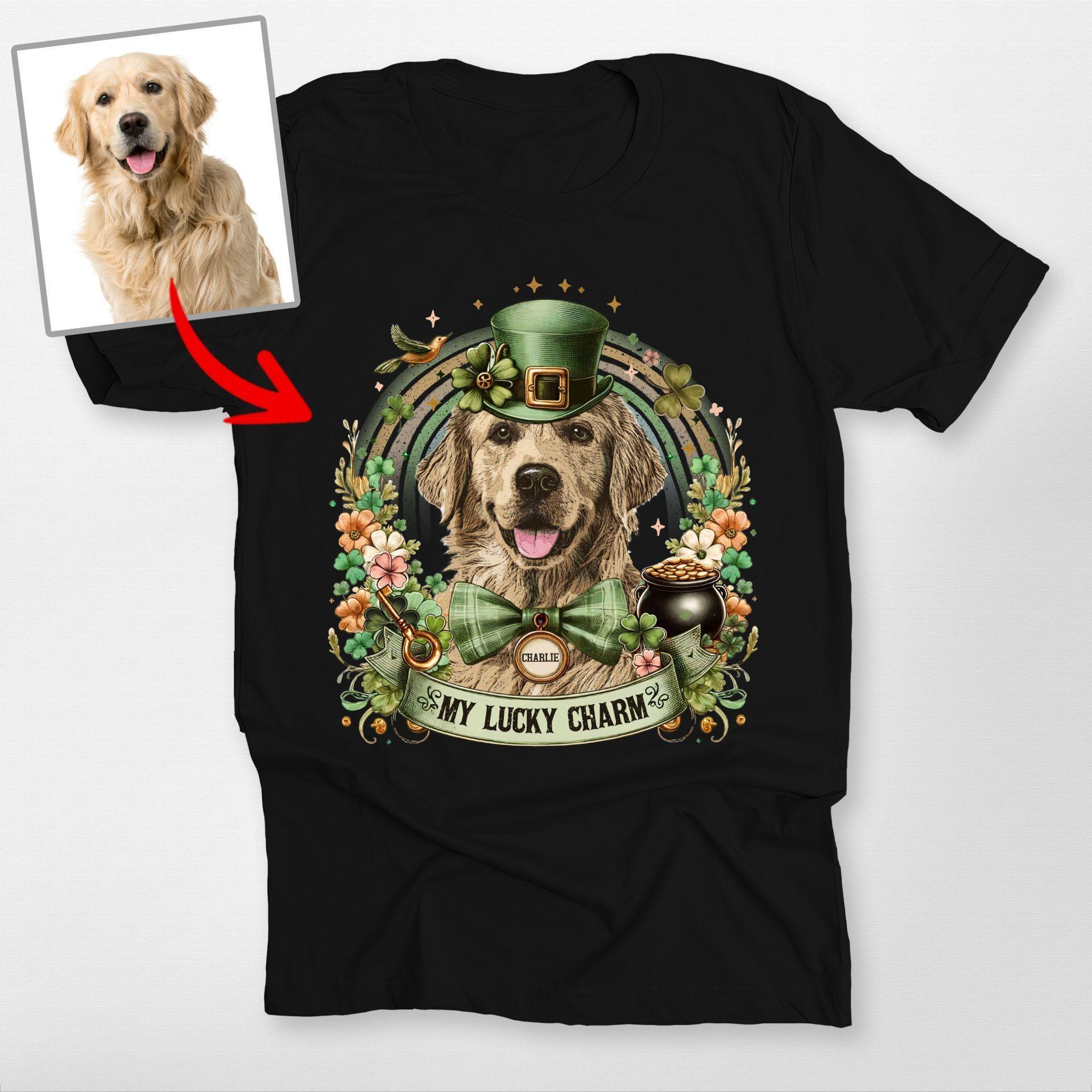 Awesome Custom Dog Portrait Unisex T-Shirt for St, custom pet portrait gift for pet lovers (view 2)