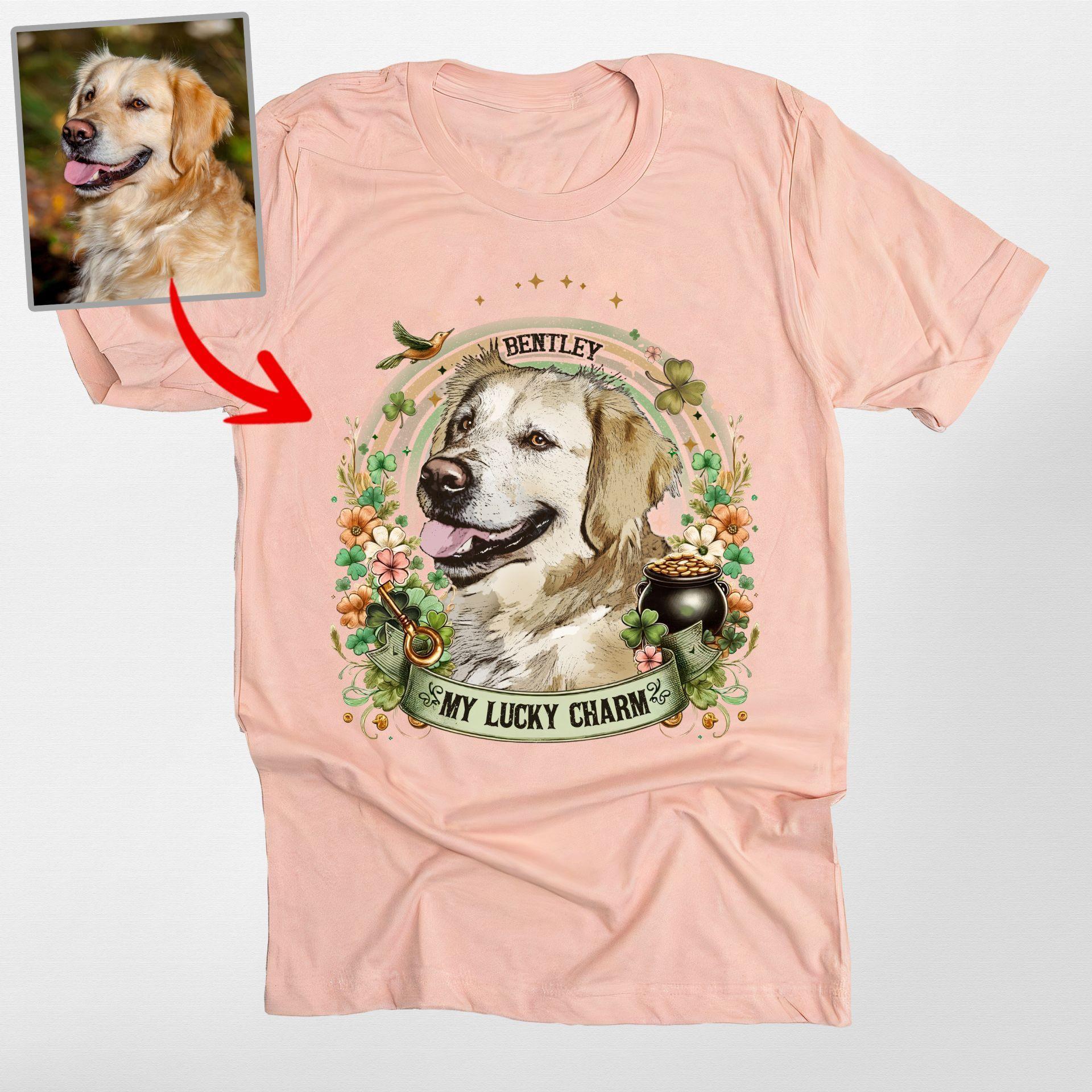 Awesome Custom Dog Portrait Unisex T-Shirt for St, custom pet portrait gift for pet lovers (view 3)