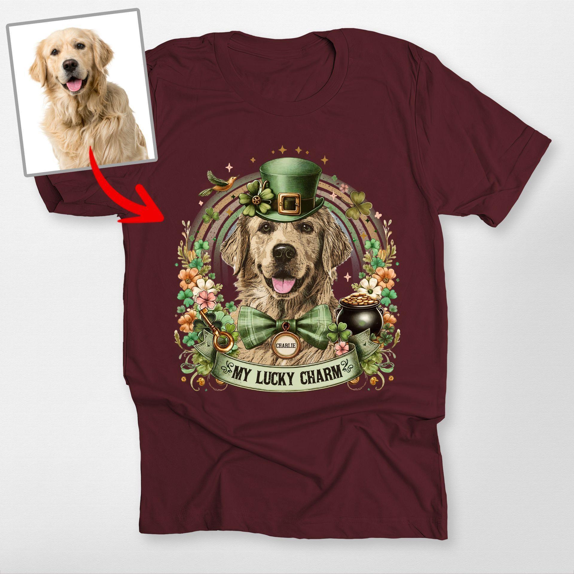 Awesome Custom Dog Portrait Unisex T-Shirt for St, custom pet portrait gift for pet lovers (view 5)