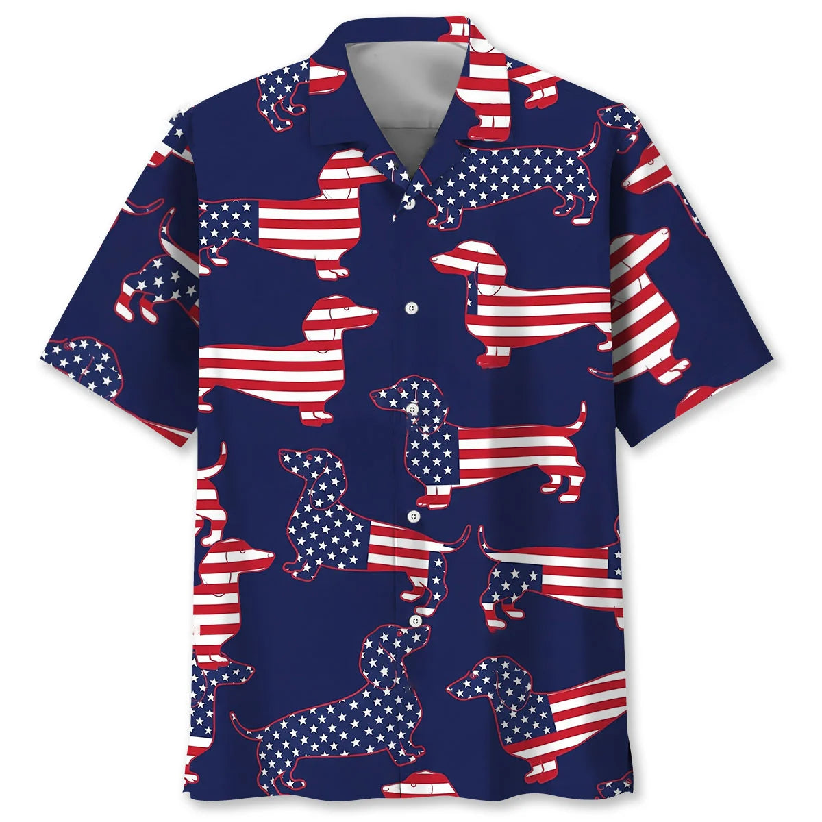 Awsome Dachshund America Hawaiian Shirt
