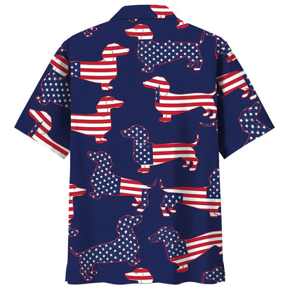 Awsome Dachshund America Hawaiian Shirt