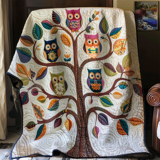 Baby Owl Quilt Blanket