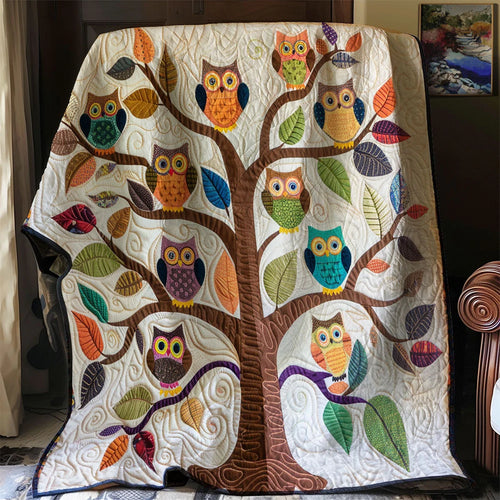 Baby Owl Quilt Blanket
