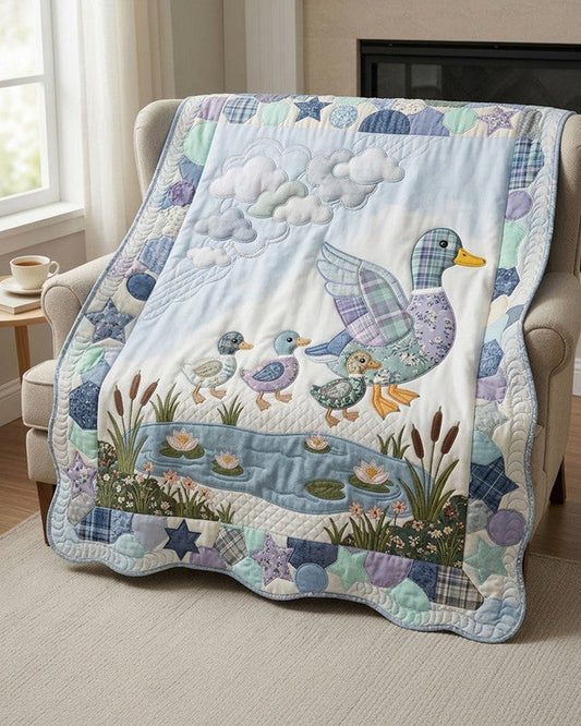 Baby Paddles Quilt Blanket - Quilted Blanket by OtterMia