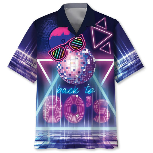 Back to 80s Music Disco Hawaiian Shirt