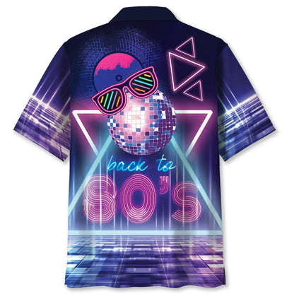 Back to 80s Music Disco Hawaiian Shirt