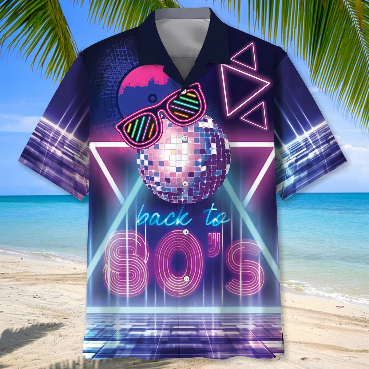 Back to 80s Music Disco Hawaiian Shirt