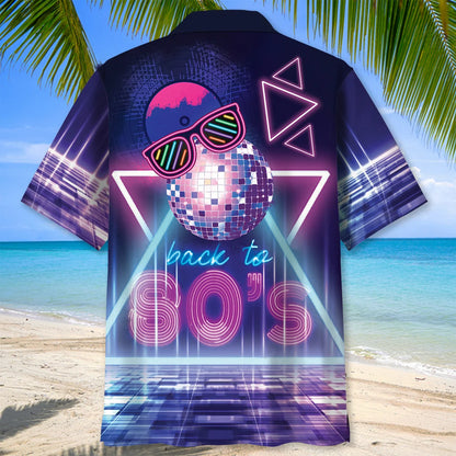 Back to 80s Music Disco Hawaiian Shirt