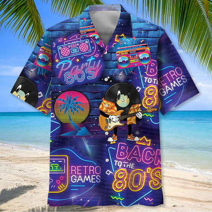 Back to the 80 S Hawaiian Shirt
