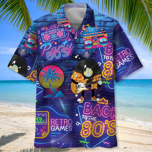 Back to the 80 S Hawaiian Shirt
