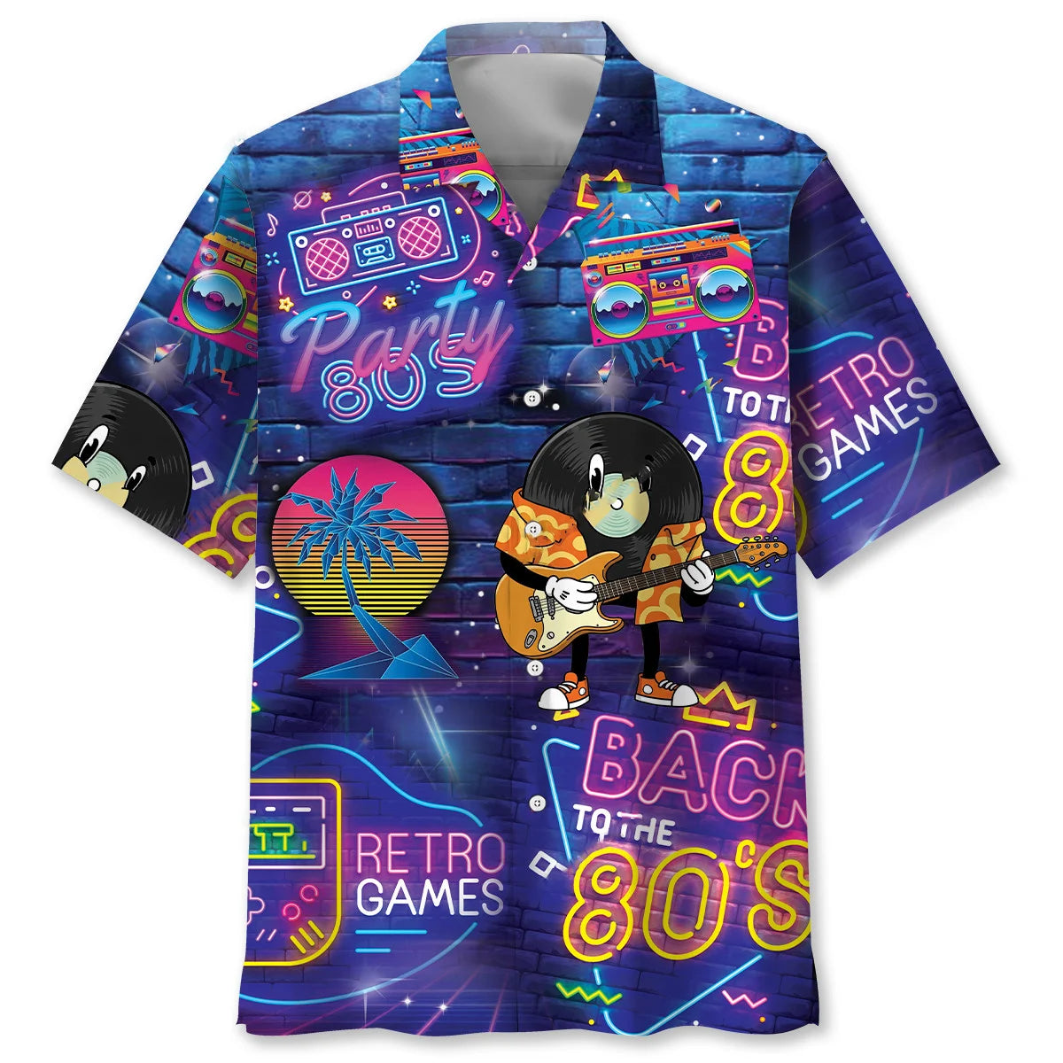 Back to the 80 S Hawaiian Shirt