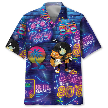 Back to the 80 S Hawaiian Shirt