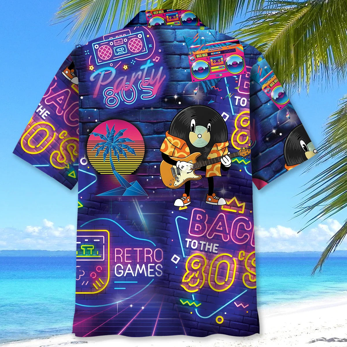 Back to the 80 S Hawaiian Shirt