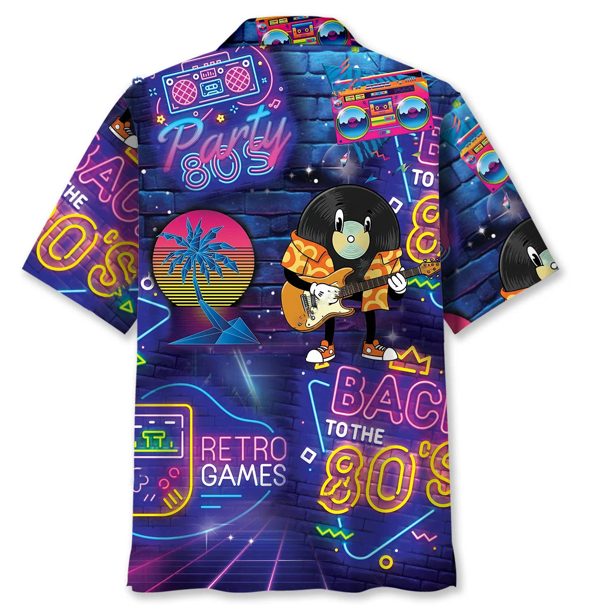 Back to the 80 S Hawaiian Shirt