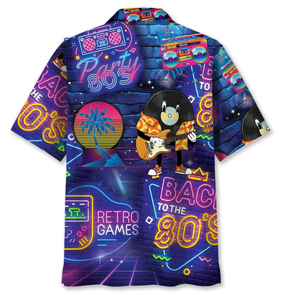 Back to the 80 S Hawaiian Shirt