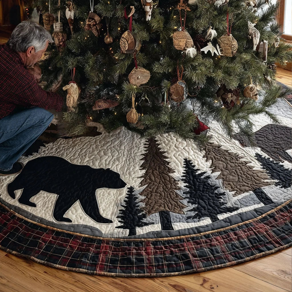 Backwoods Trophy Christmas Quilted Tree Skirt