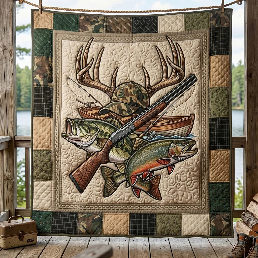 Backwoods Trophy Quilt Blanket