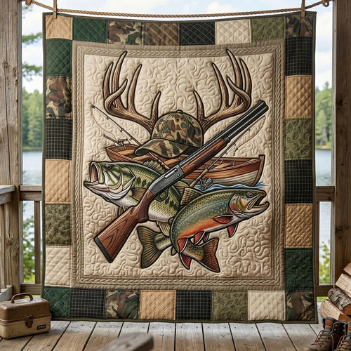 Backwoods Trophy Quilt Blanket