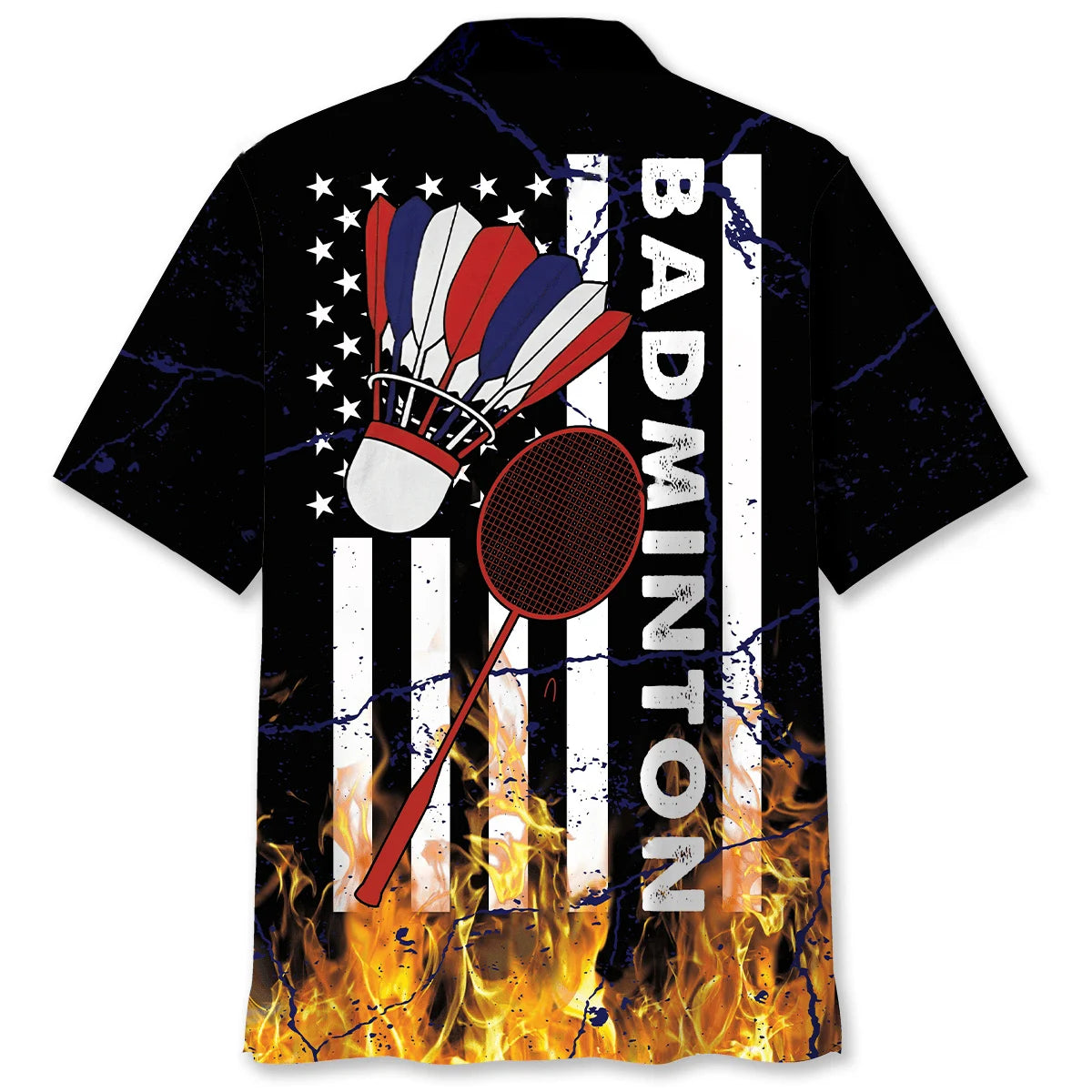 Badminton Fire Hawaiian Shirt