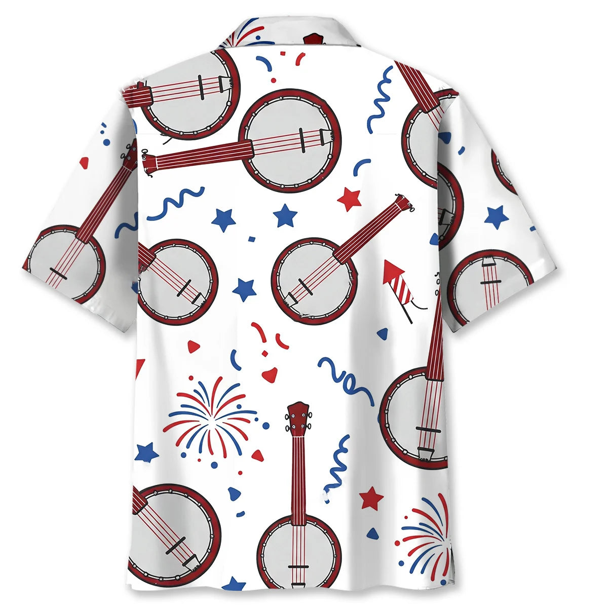 Banjo 4th of July Celebrations Hawaiian Shirt