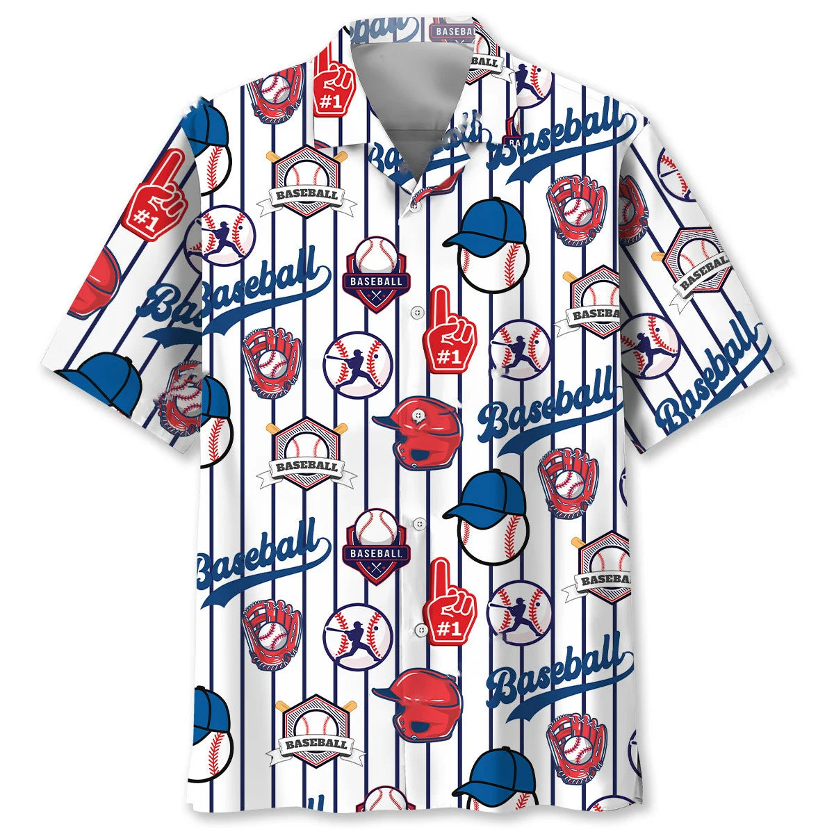 Baseball League Hawaiian Shirt