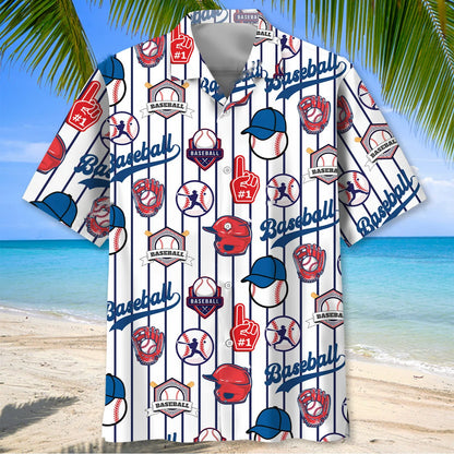 Baseball League Hawaiian Shirt