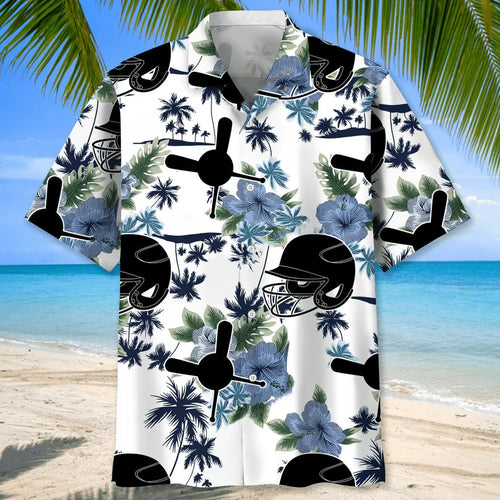Baseball White Nature Hawaiian Shirt