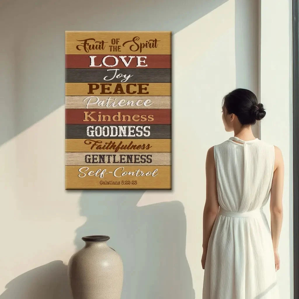 galatians 5 22 23 fruit of the spirit canvas print