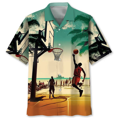 Basketball Beach Hawaiian Shirt