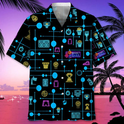 Basketball Set Neon Hawaii Shirt