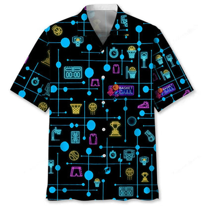 Basketball Set Neon Hawaii Shirt