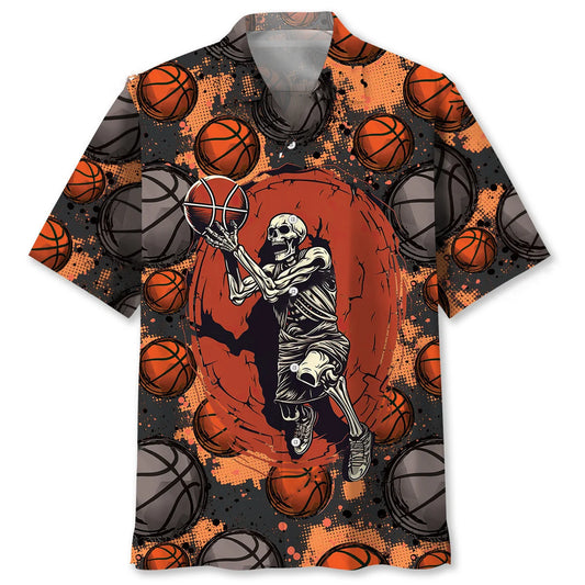 Basketball Skull Hawaiian Shirt