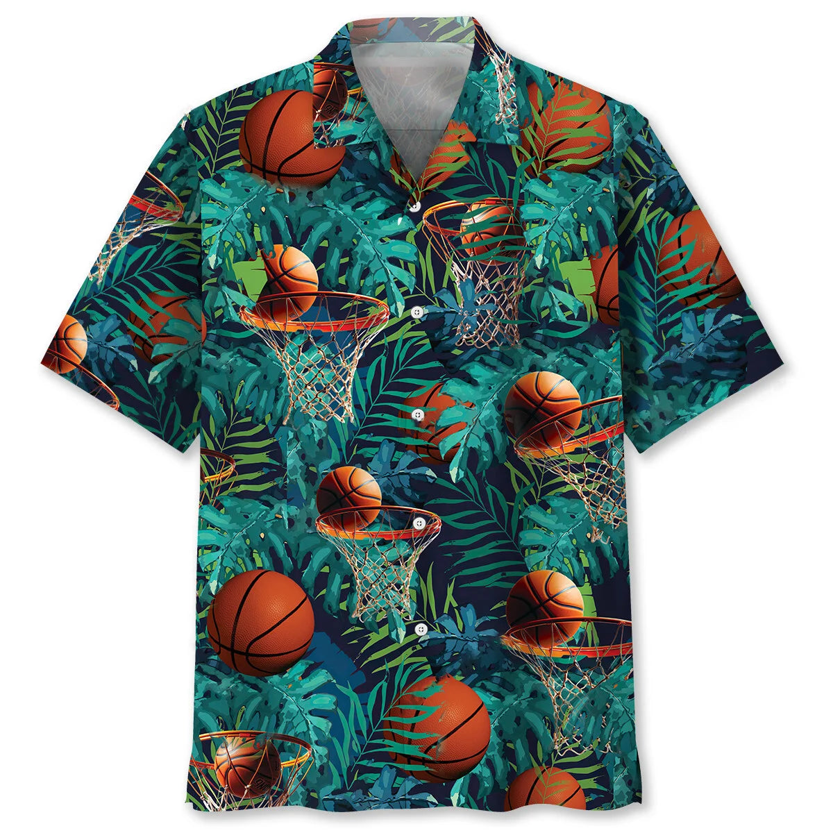 Basketball Tropical Hawaiian Shirt