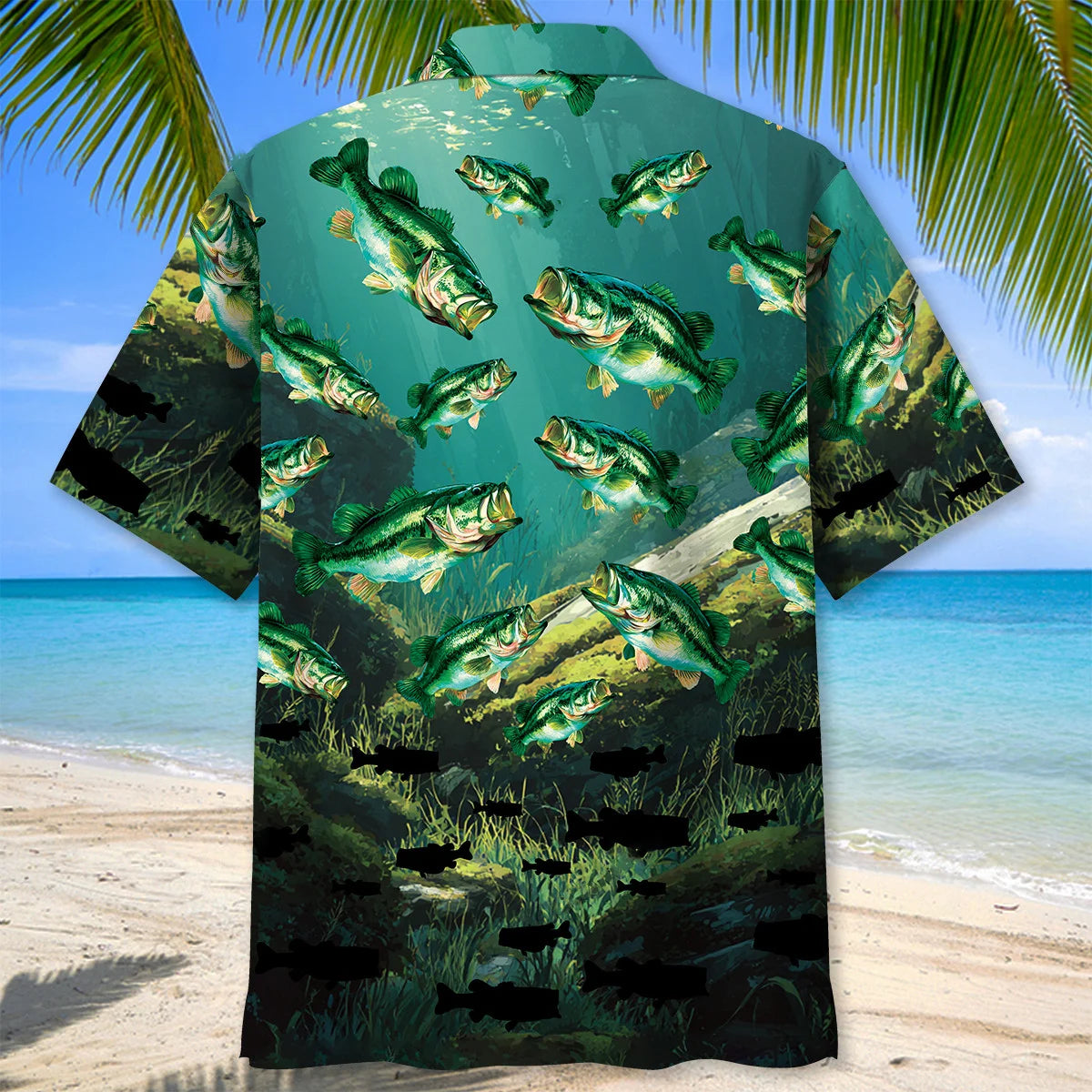 Bass Fish in Swamp Hawaiian Shirt