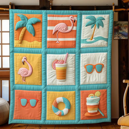 Beach Time Quilt Blanket