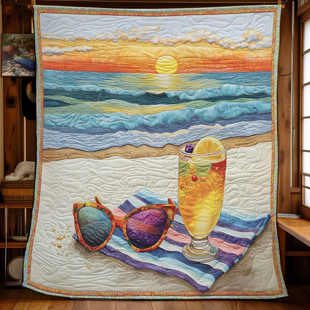 Beach Time Quilt Blanket