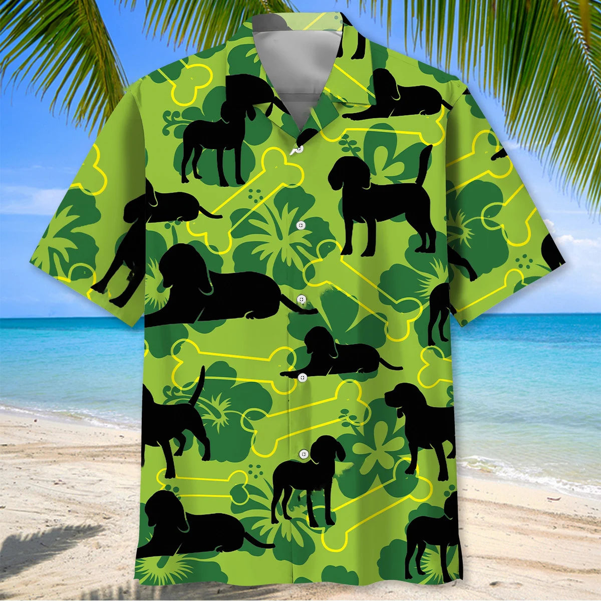 Beagle Bone Hibiscus Hawaiian Shirt