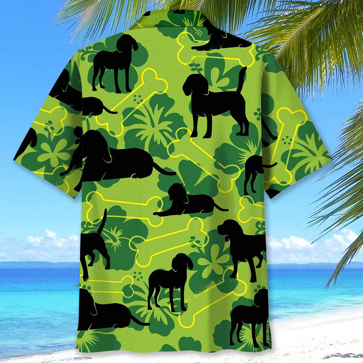 Beagle Bone Hibiscus Hawaiian Shirt