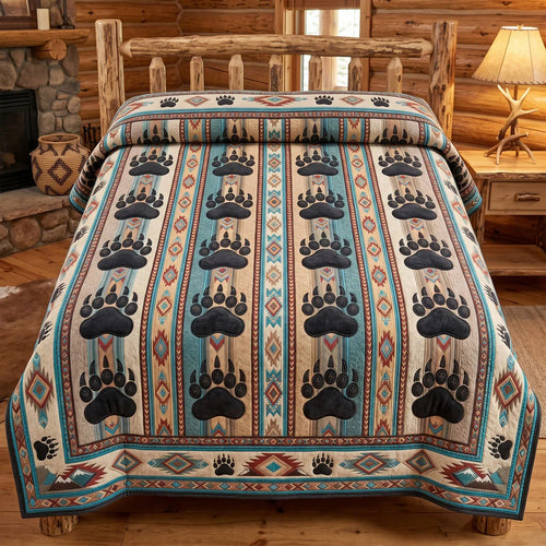 Bear Paw Wilderness Quilt Blanket